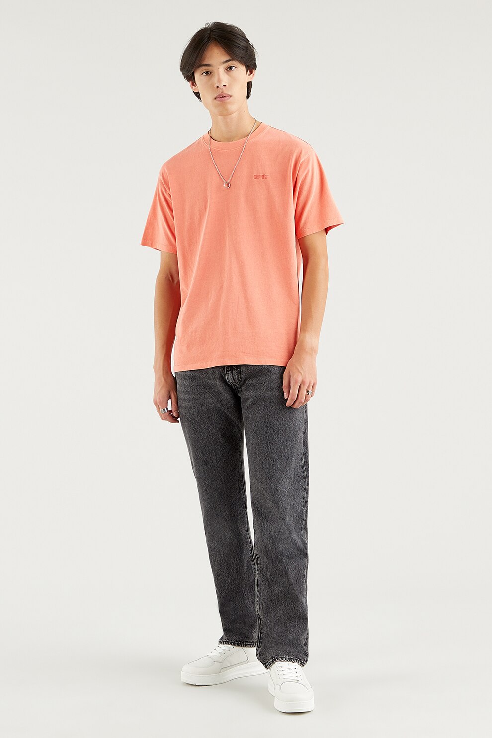 Levi's, Tricou cu decolteu la baza gatului, Oranj