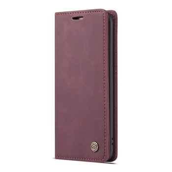 Husa Samsung Galaxy S7 Edge, CaseMe, slim piele, tip portofel, stand, inchidere magnetica, textura catifelata, Visiniu Husa Samsung Galaxy S7 Edge, CaseMe, slim piele, tip portofel, stand, inchidere magnetica, textura catifelata, Visiniu