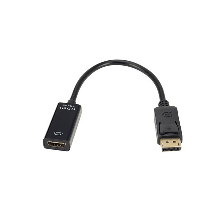 Convertor de la DisplayPort la Hdmi, 4K Ultra HD, negru