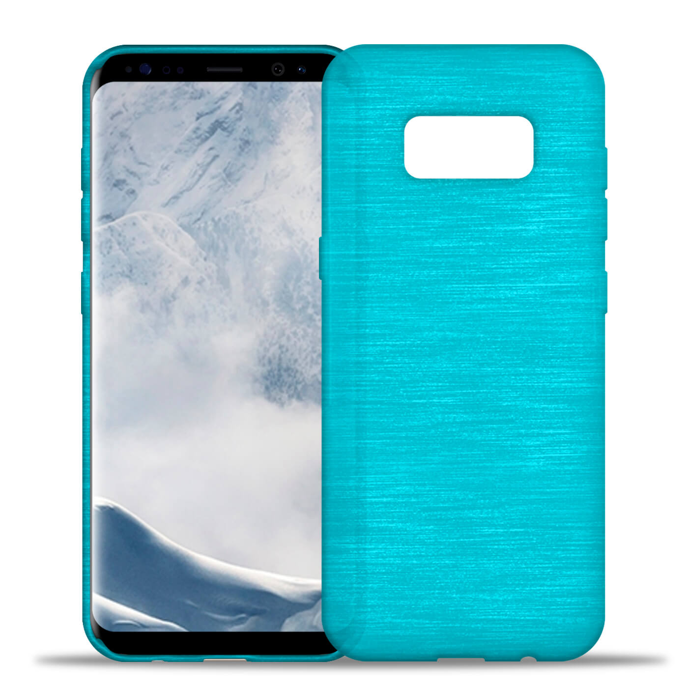 Кейс за Samsung Galaxy S8, Ултра тънък, Силиконов, Тюркоазен - eMAG.bg