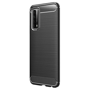 Husa Flexibila Antisoc Carbon pentru Huawei P Smart 2021, Negru Husa Flexibila Antisoc Carbon pentru Huawei P Smart 2021, Negru