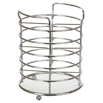 Suport pentru tacamuri si ustensile de bucatarie, finisaj cromat Suport pentru tacamuri si ustensile de bucatarie, finisaj cromat