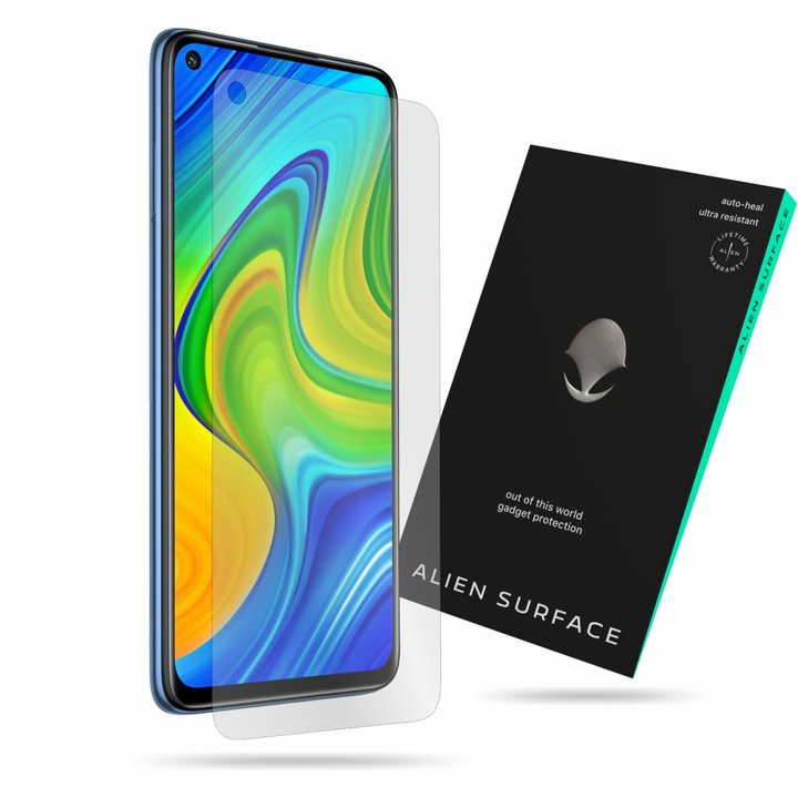 Folie protectie, compatibil cu Xiaomi Redmi Note 9, ecran, Alien Surface
