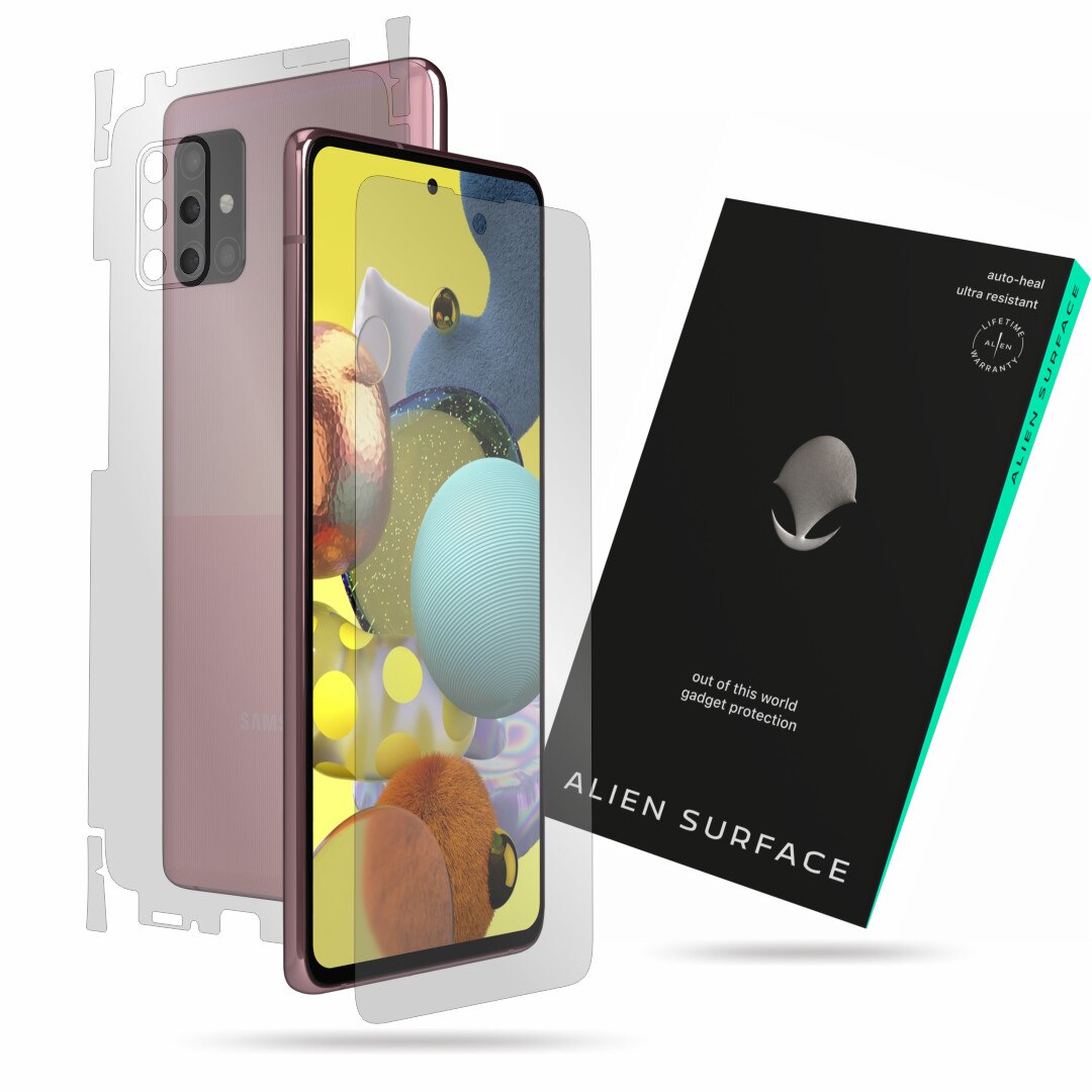 Folie Alien Surface, Samsung Galaxy A51 5G, protectie ecran, spate, laterale