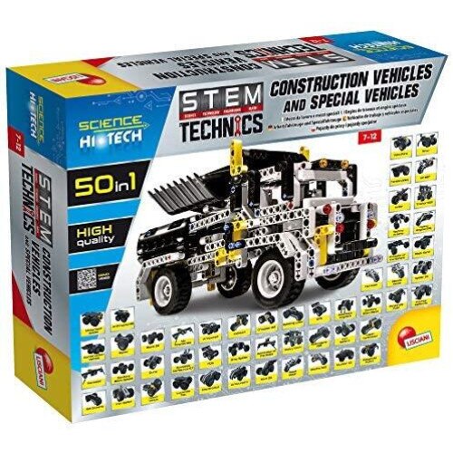 Set STEM 50 in 1, Masinute pe santier