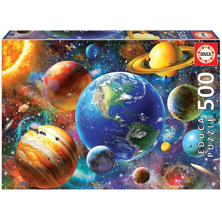 Puzzle Educa - Sistemul Solar, 500 piese