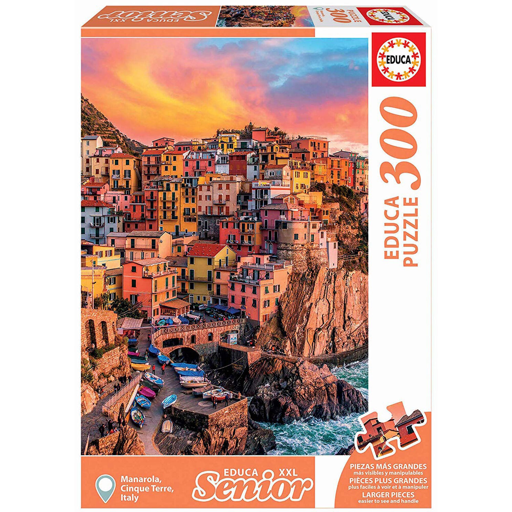 Puzzle Maxi Educa - Manarola, Cinque Terre, Italy, 300 piese
