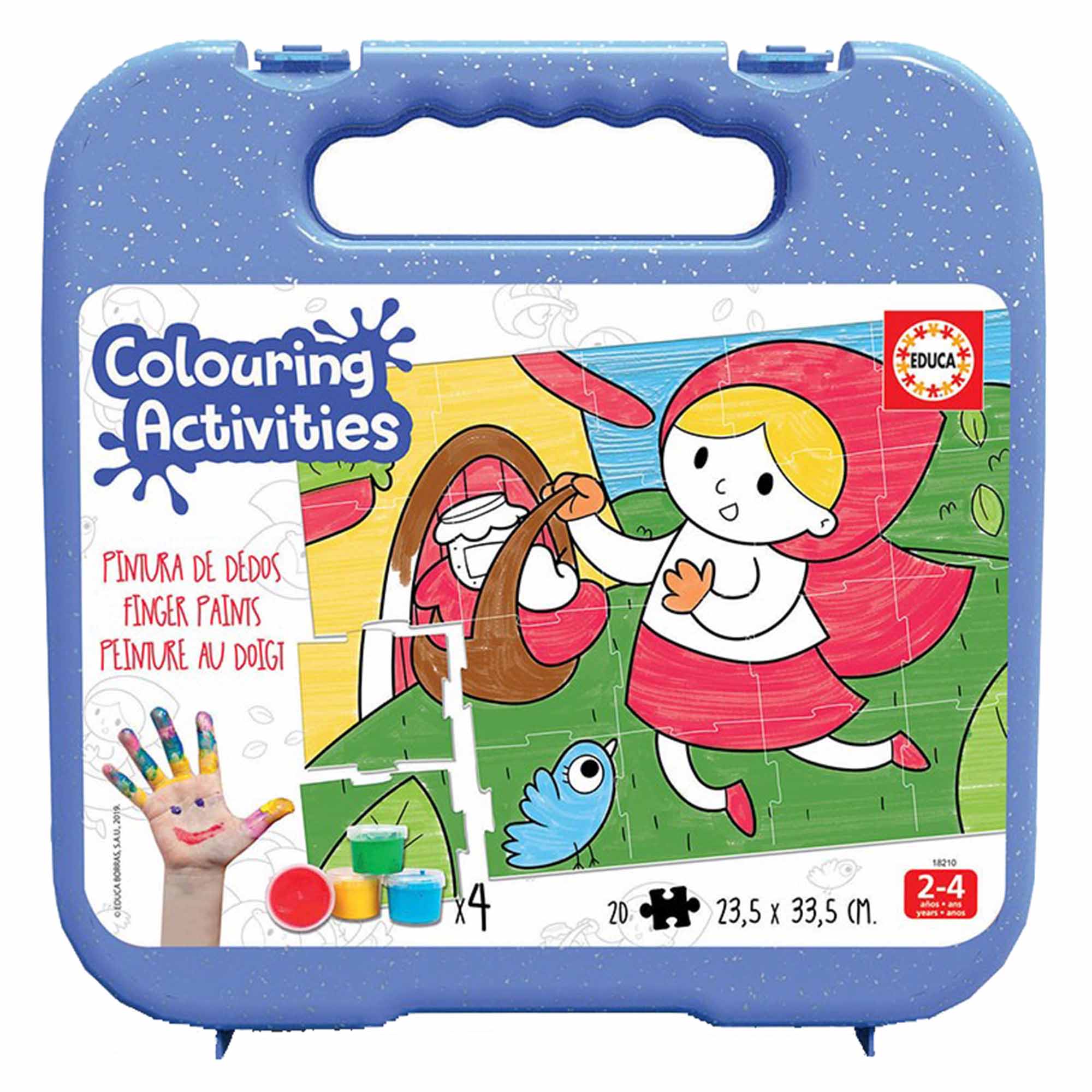 Puzzle Educa de colorat - Little red riding hood, 20 piese