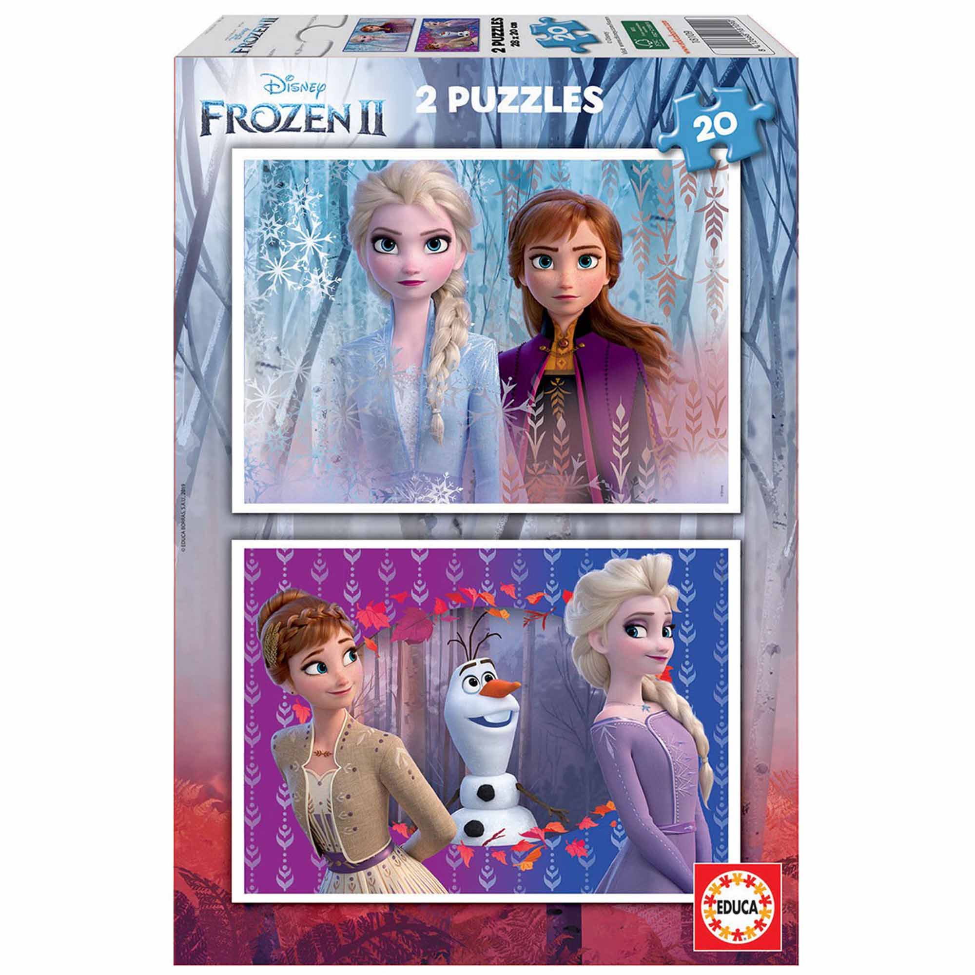 Puzzle Educa - Disney Frozen II, 2x20 piese
