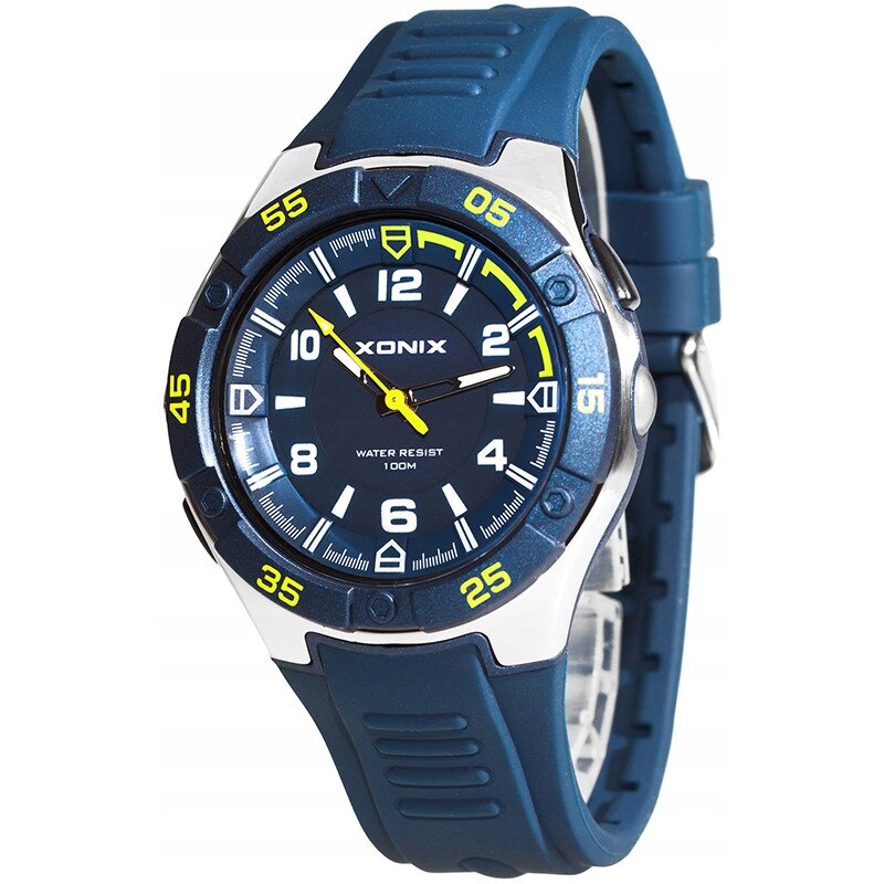 Ceas analogic Xonix QKB-004, bleumarin, lanterna, iluminare cadran, rezistenta la apa 100m