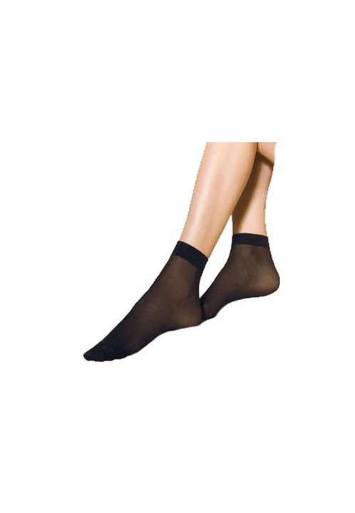 Sosete dres, Cecilia De Rafael, microfibra 20 DEN , pachet 2 perechi, Negru, UNI