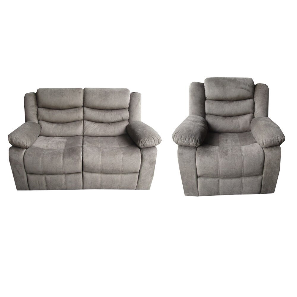 Set JACINTA, Mobila Domnel, Canapea 2 locuri cu 2 reclinere manuale si 1 fotoliu cu recliner manual, cul 19, Dimensiuni canapea L 155 cm, Dimensiuni fotoliu L 95 cm