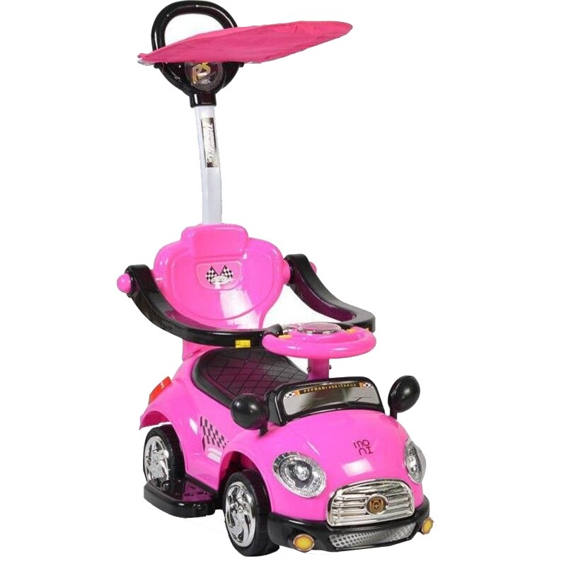 Masina de mers pe jos Moni cu maner parental Ride On Paradise Pink K401-3