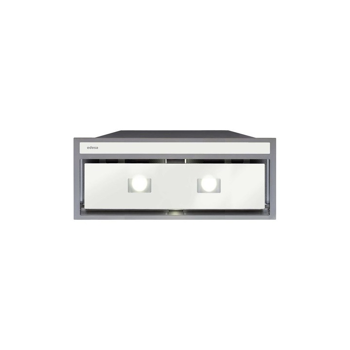 Hota, ECG-8831 GWH, Edesa, Incorporabila, Grup Filtrant, 90 cm, Perimetrala, Touch, Alba, EcoLED, Timer, sticla, inox