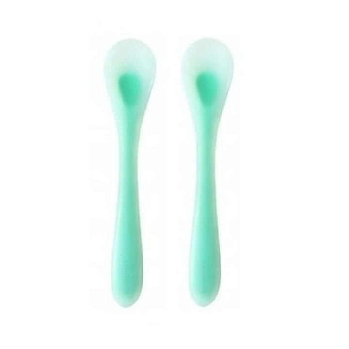 Mombella szilikon kanál készlet, kék, 2 db