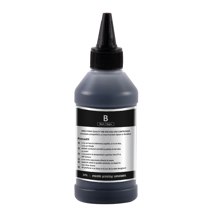 Cerneala universala refill compatibila Brother (CISS), 100 ml, cyan