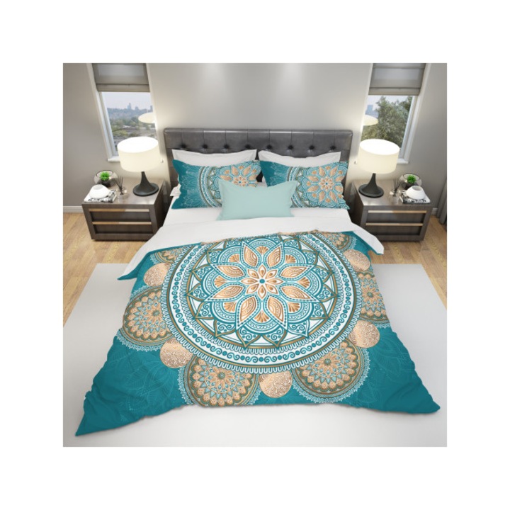 Спален Комплект Intermatrak Nicole Taneff G1233, Памучен Сатен, Единично Легло, С Чаршаф