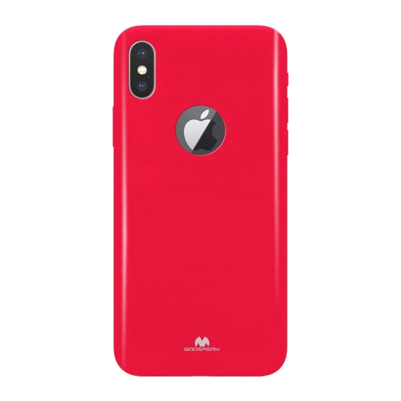 Husa de protectie, Mercury Jelly, Logo Hole, iPhone X/XS, Fuchsia