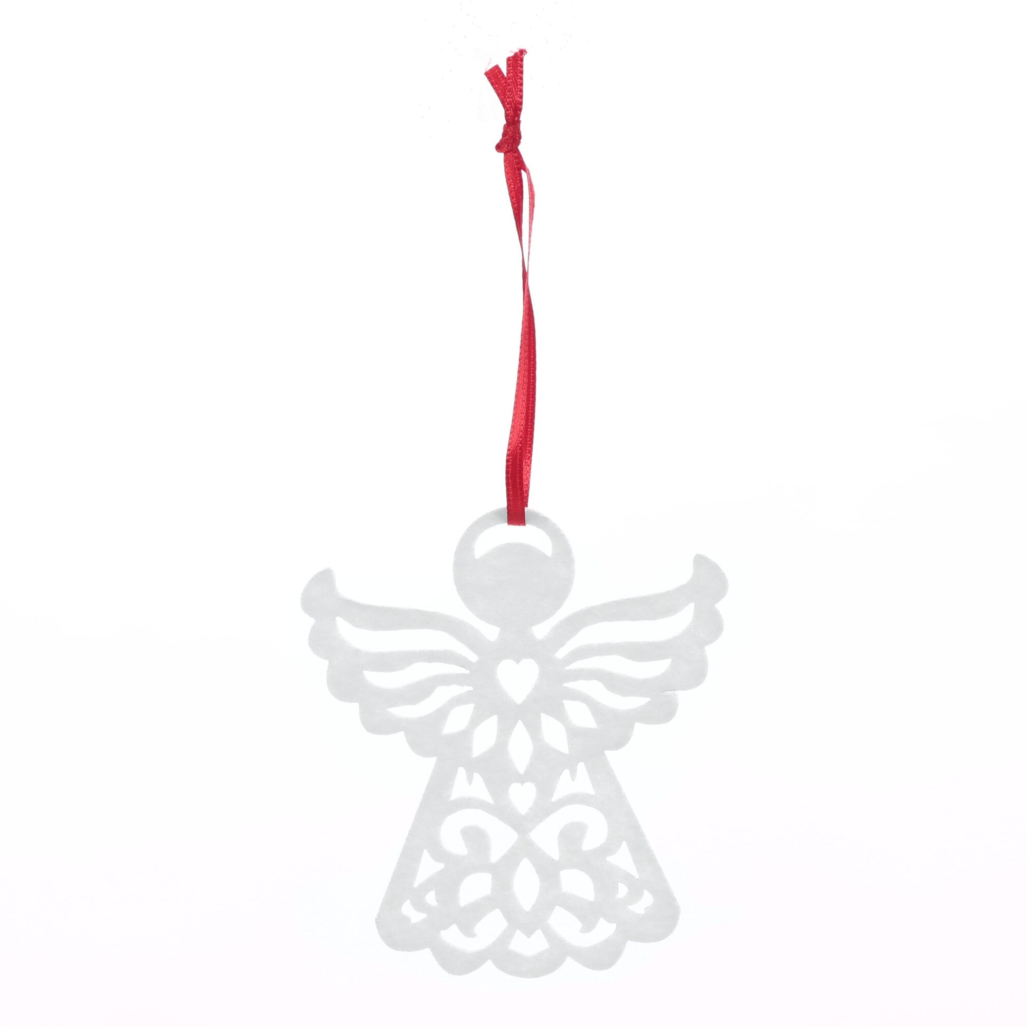 Decoratiune Craciun, alba, 26 x 26.5 cm, SYLD-5020166