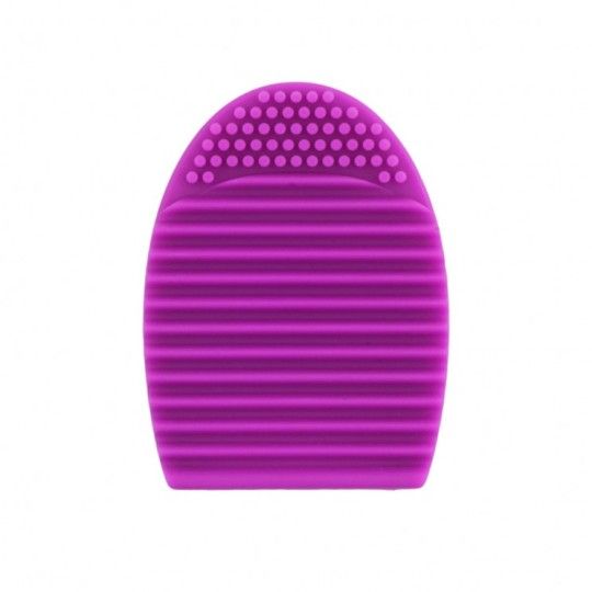Accesoriu pentru curatare pensule makeup, London Pride, Silicon, Mov