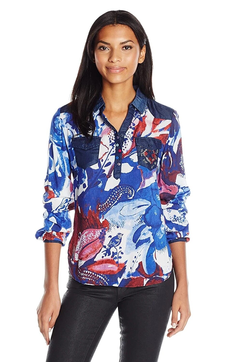 Camasa, Desigual 72B2EH8, Multicolor, Multicolor