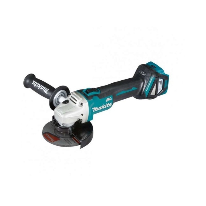 DGA511Z - Polizor unghiular fara acumulatori si incarcator, Li-Ion, 18 V, - Ah, 125 mm, motor fara perii, turatie reglabila, protectie suprasarcina, protectie repornire