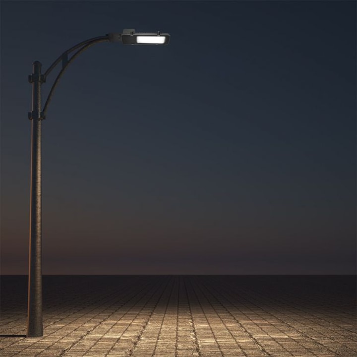 Лампа LED за улично осветление V-TAC 528, 50W, 6000 lm, IP65, Студена светлина (6400K), Алуминий