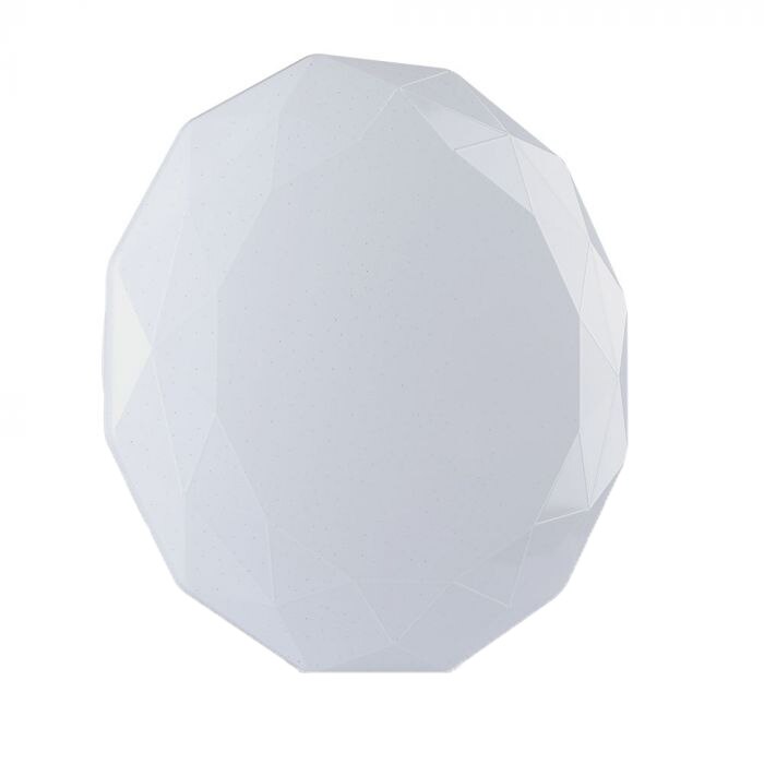 Plafoniera LED V-TAC Dimond Cover 14921, cu telecomanda, dimabila, 60W, 4300 lm, temperatura lumina reglabila, 500x75 mm, Alb