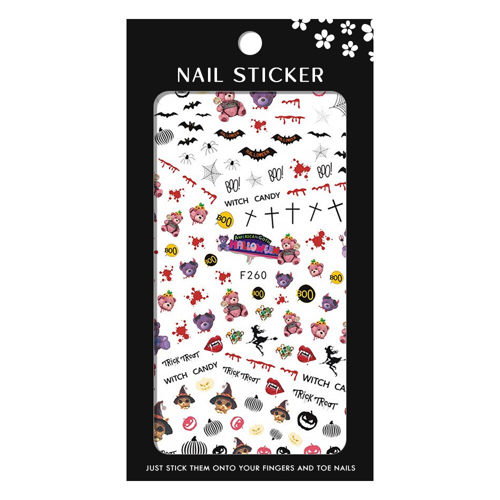 Stickere pentru decor unghii Lila Rossa, pentru Halloween, F260