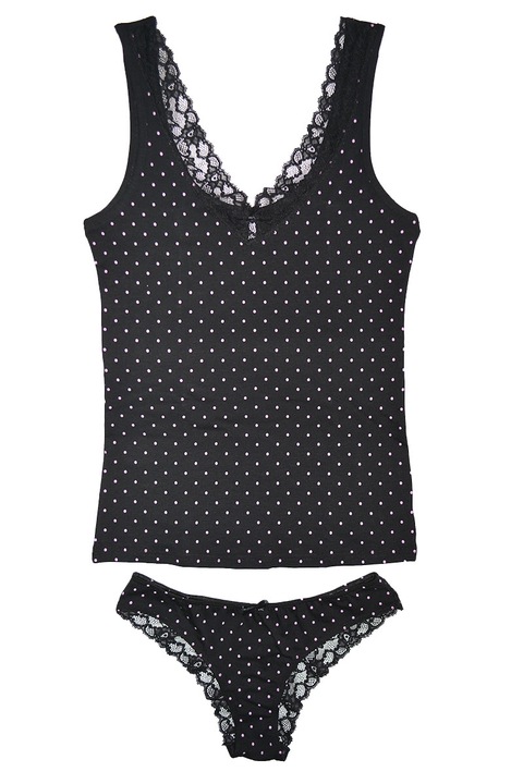 Дамски комплект Magic Dream 7969, Матово черно