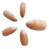 set 24 unghii false adezive tip press on tipsuri stiletto fara adeziv inclus model almond glossy french nude imagen 51_0_
0