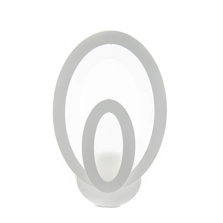 Aplica LED 10w, 1000 lm, Lumina variabila, Alb, Oval, IP20
