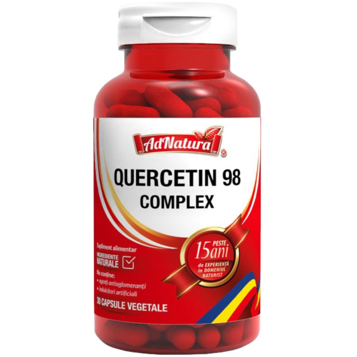 Étrend-kiegészítő Quercetin 98 komplex, 30 kapszula
