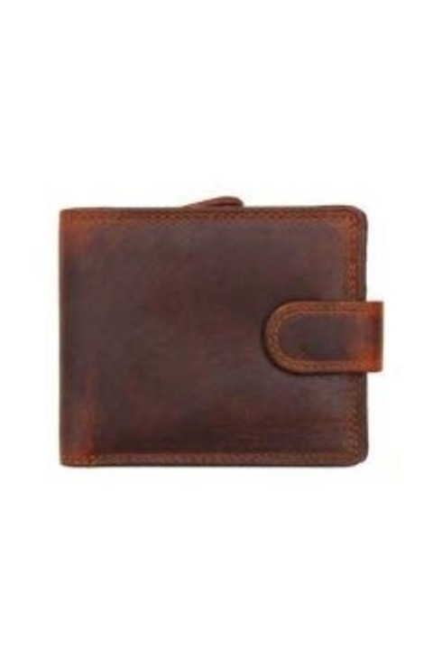 Мъжки портфейл Dugros,195801, Естествена кожа, Кафяв