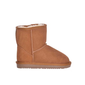 Cizme scurte calduroase Piele Intoarsa, Camel Cizme scurte calduroase Piele Intoarsa, Camel