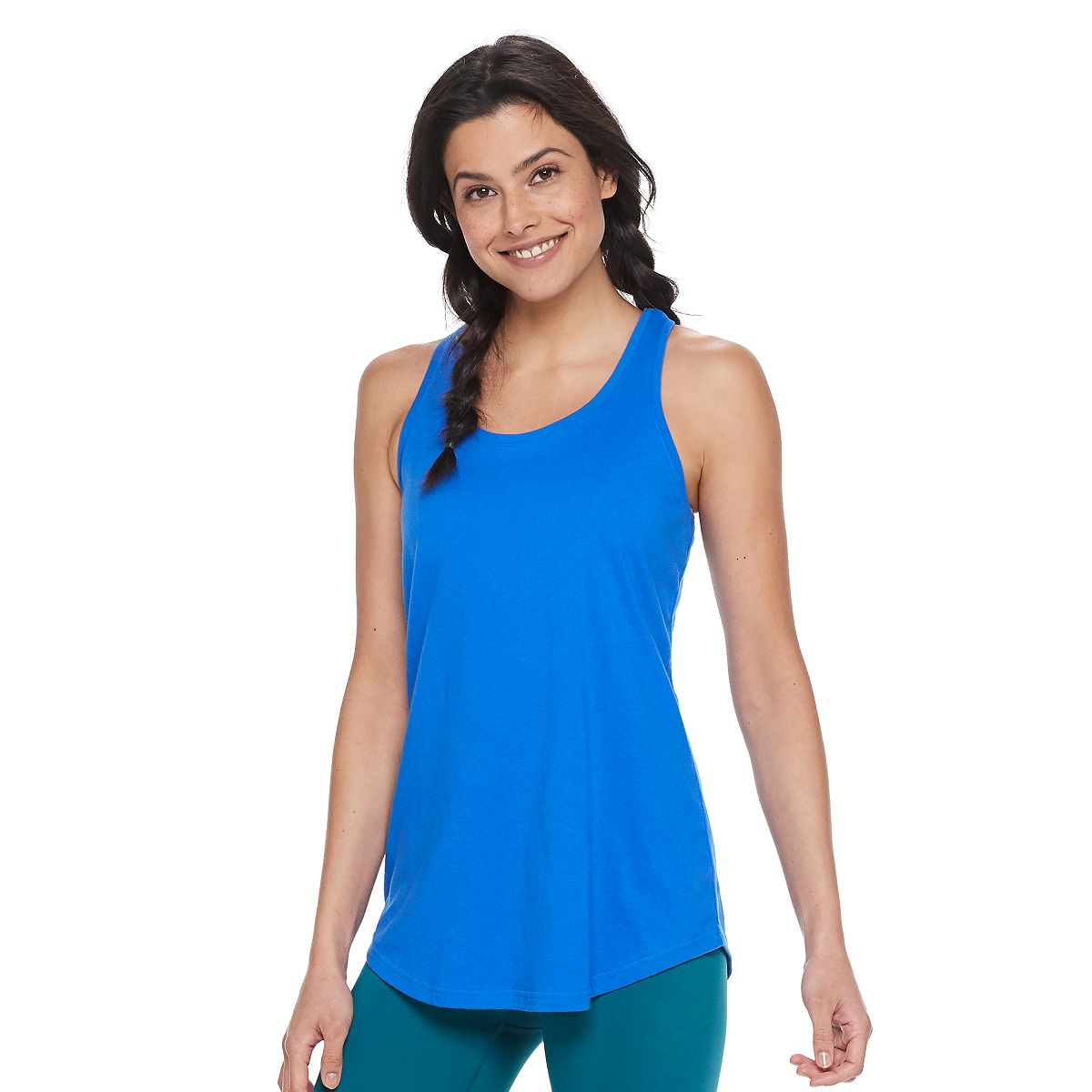 Maiou TEK GEAR pentru yoga, fitness, aerobic, alergare, albastru, marimea XS, 4K308XS