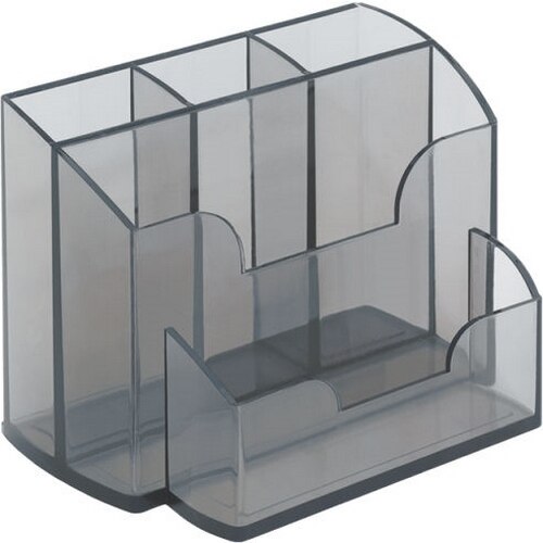 Suport pentru articole birou, 6 compartimente, negru, Ark