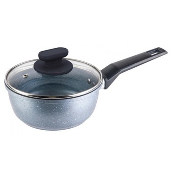 Cratita din aluminiu, interior/exterior placat cu ceramica, cu capac din sticla, 1.90 l, 18 x 7.50 cm, Grunberg GR3203 Cratita din aluminiu, interior/exterior placat cu ceramica, cu capac din sticla, 1.90 l, 18 x 7.50 cm, Grunberg GR3203