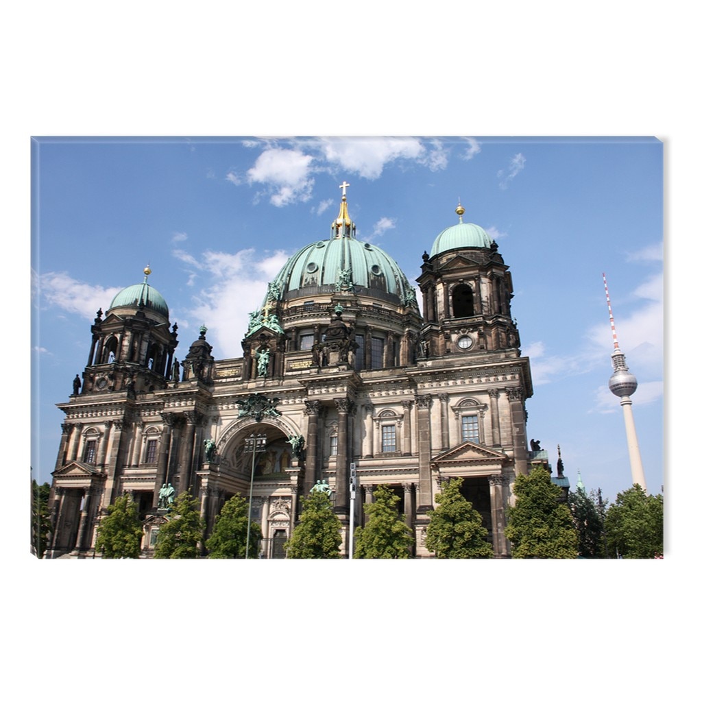 Tablou DualView Startonight Berlin - Catedrala, luminos in intuneric, 20 x 30 cm