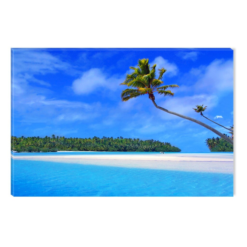 Tablou DualView Startonight Vacanta pe insula, luminos in intuneric, 80 x 120 cm