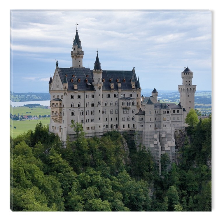 Tablou DualView Startonight Castel in Bavaria, luminos in intuneric, 40 x 40 cm