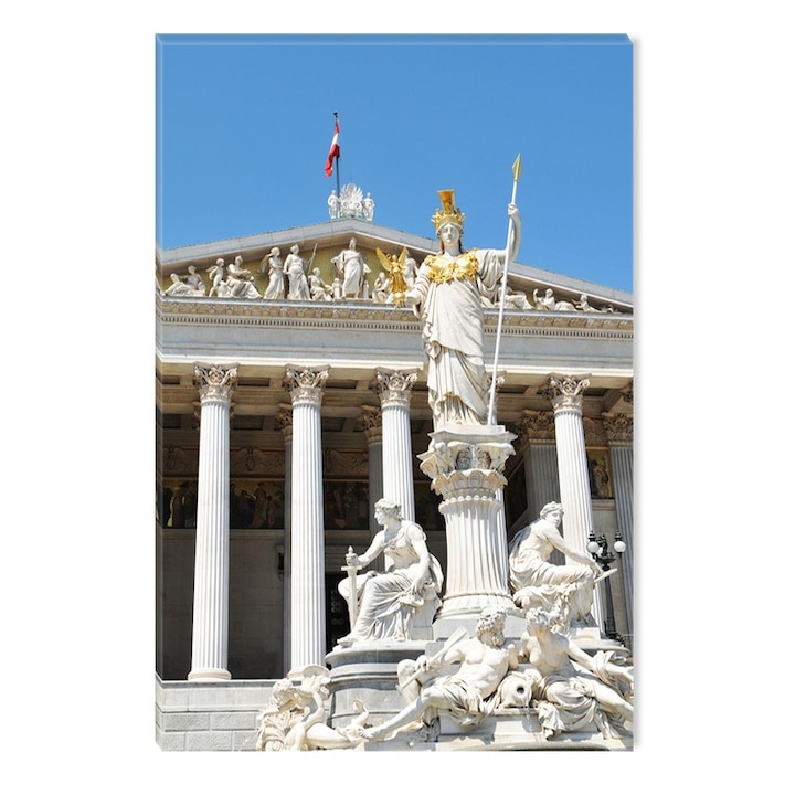 Картина DualView Startonight Виена - Статуи, светещи в тъмното, 80 x 120 cm