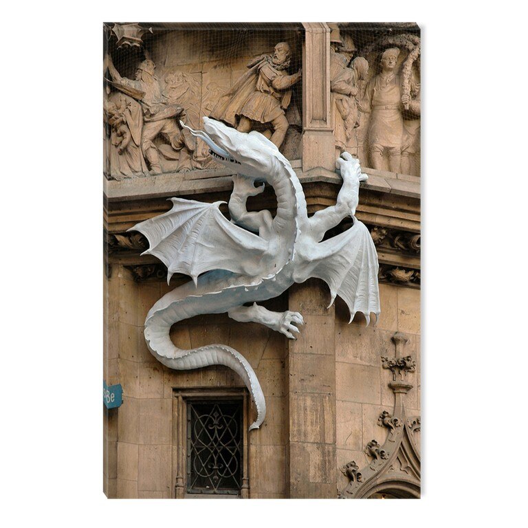 Tablou DualView Startonight Munchen - Dragon pe Primarie, luminos in intuneric, 80 x 120 cm