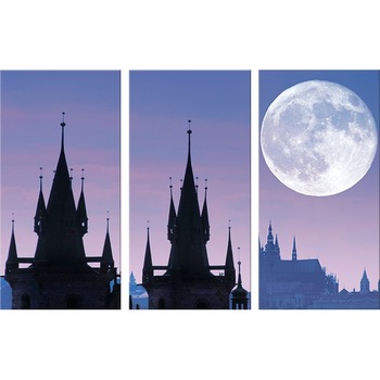 Set tablou DualView Startonight Praga, luminos in intuneric, 120 x 180 cm (3 piese 60 x 120 cm) Set tablou DualView Startonight Praga, luminos in intuneric, 120 x 180 cm (3 piese 60 x 120 cm)