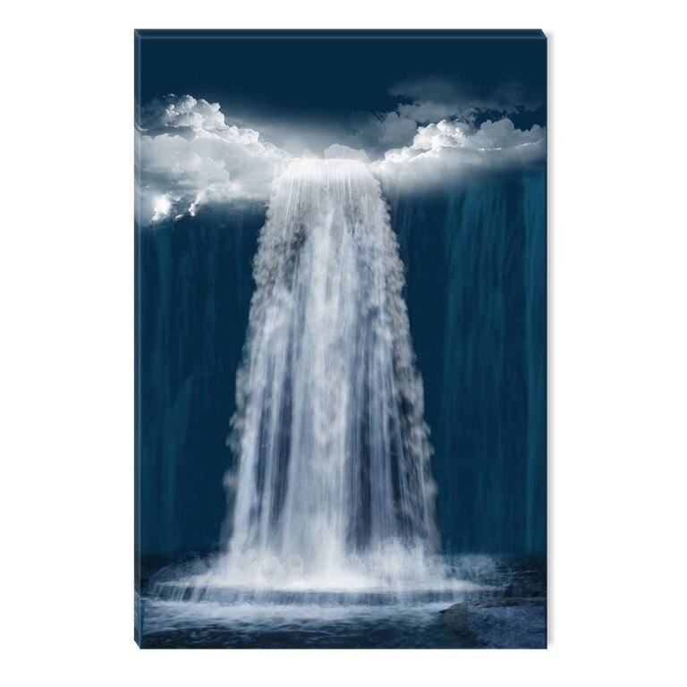 Tablou DualView Startonight Cascada din cer, luminos in intuneric, 20 x 30 cm