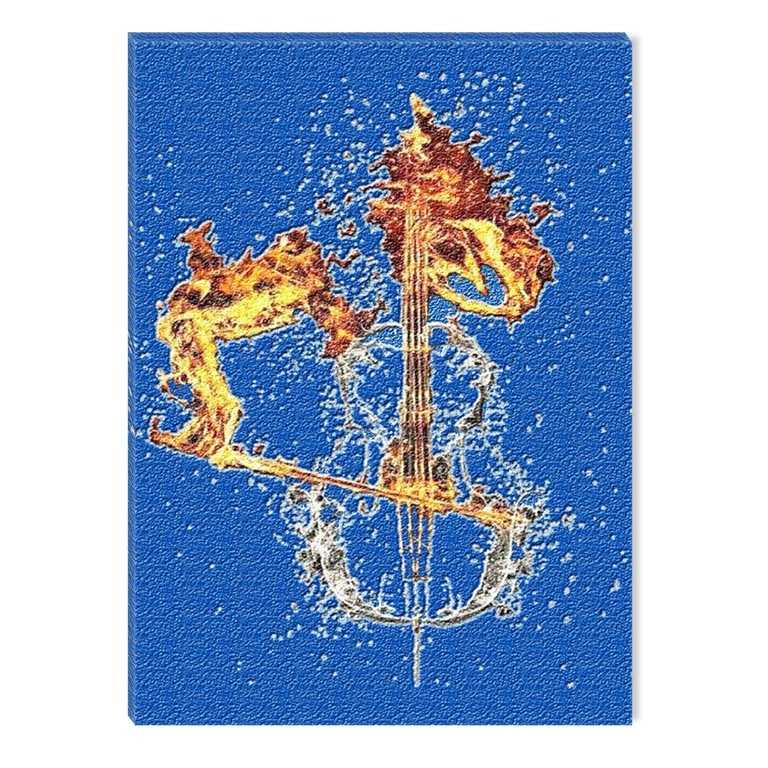 Tablou DualView Startonight Contrabass, luminos in intuneric, 60 x 90 cm