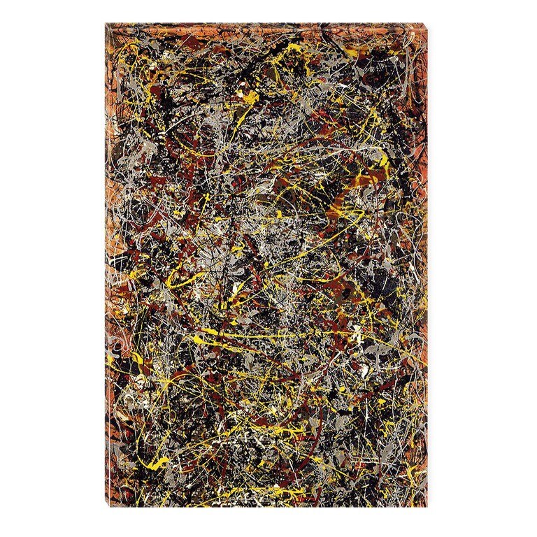 Tablou DualView Startonight Polloc - Abstract, luminos in intuneric, 40 x 60 cm