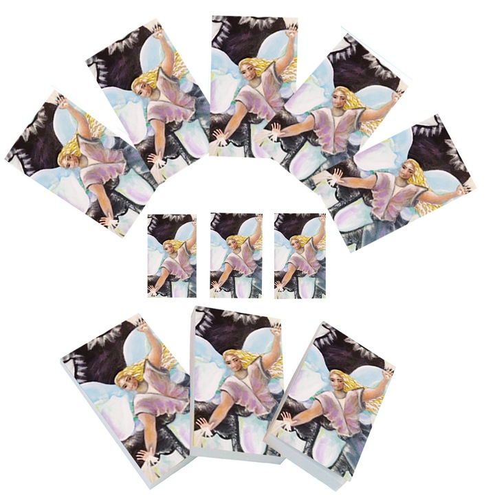 Set carnetele de buzunar Inger pazitor 10 + 1, 100 foi albe, 5 x 8 cm