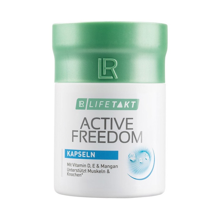 LR Health & Beauty Active Freedom kapszula, vitamin a csontok, ízületek és izmok normál működéséhez, 60 kapszula / tégely