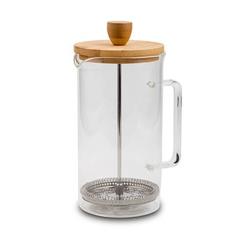 Infuzor pentru cafea si ceai 600 ml cu capac din bambus Terrestrial NAVA NV 225 011 Infuzor pentru cafea si ceai 600 ml cu capac din bambus Terrestrial NAVA NV 225 011